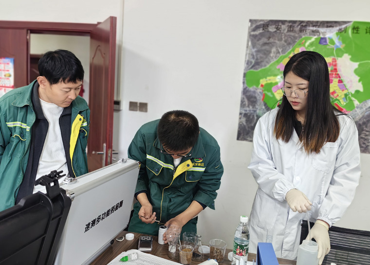 萊恩德土壤養(yǎng)分檢測儀入駐延安新區(qū)市政公用有限公司，檢測實力再升級